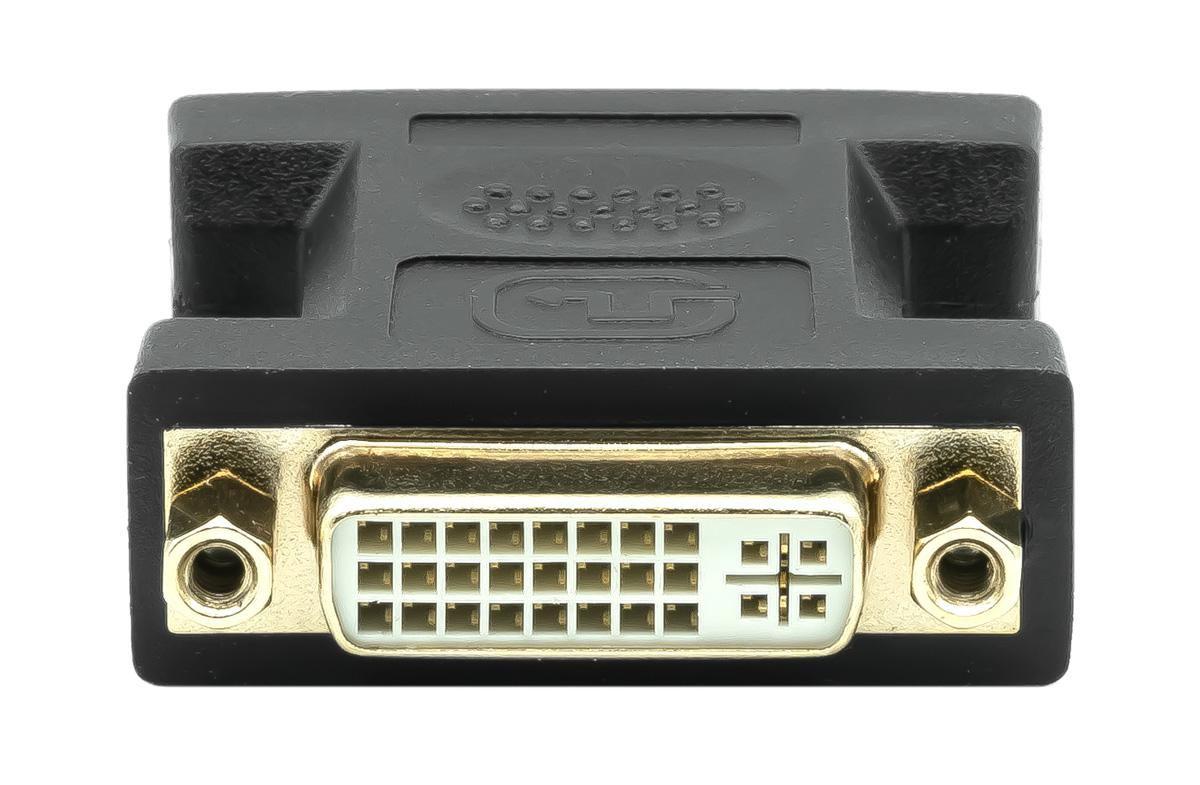 ProXtend DVII245F-VGA adattatore per inversione del genere dei cavi DVI-I 245 Nero (DVI-I 245 F to VGA M - Adapter Black - Warr