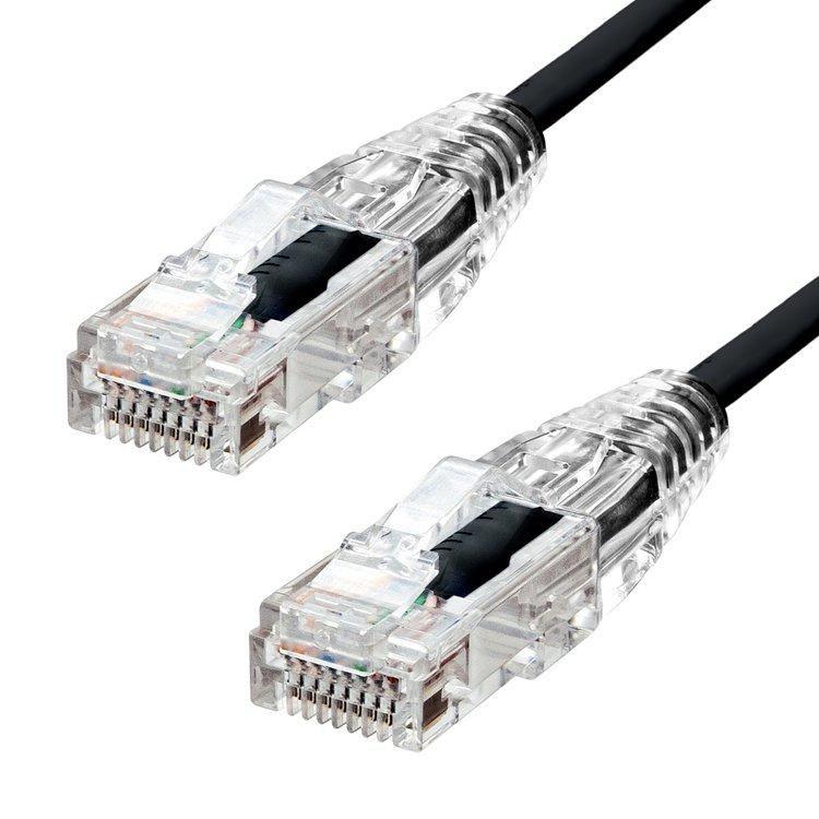 ProXtend S-6AUTP-0075B cavo di rete Nero 075 m Cat6a U/UTP UTP (Ultra Slim CAT6A U/UTP CU - LSZH Ethernet Cable Black - 75cm -
