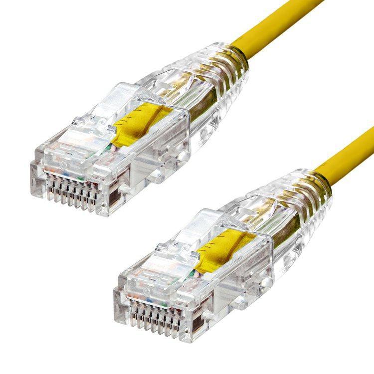 ProXtend S-6AUTP-04Y cavo di rete Giallo 4 m Cat6a U/UTP UTP (Ultra Slim CAT6A U/UTP CU - LSZH Ethernet Cable Yellow 4m - Warra