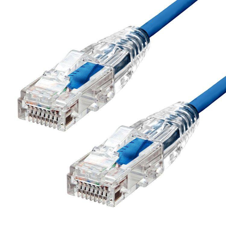 ProXtend S-6UTP-003BL cavo di rete Blu Cat6 U/UTP UTP (Ultra Slim CAT6 U/UTP CU LSZH - Ethernet Cable Blue 30cm - Warranty 360M)