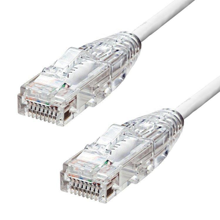 ProXtend S-6UTP-04W cavo di rete Bianco 4 m Cat6 U/UTP UTP (Ultra Slim CAT6 U/UTP CU LSZH - Ethernet Cable White 4m - Warranty