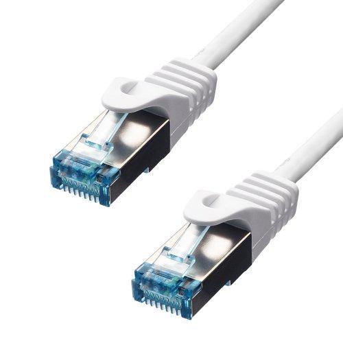 ProXtend 6ASFTP-0025W cavo di rete Bianco 025 m Cat6a S/FTP S-STP (CAT6A S/FTP CU LSZH Ethernet - Cable White 25cm - Warranty 3