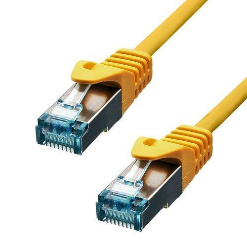 ProXtend 6ASFTP-02Y cavo di rete Giallo 2 m Cat6a S/FTP S-STP (CAT6A S/FTP CU LSZH Ethernet - Cable Yellow 2m - Warranty 360M)