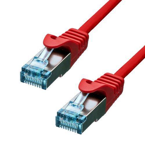 ProXtend 6ASFTP-10R cavo di rete Rosso 10 m Cat6a S/FTP S-STP (CAT6A S/FTP CU LSZH Ethernet - Cable Red 10m - Warranty 360M)