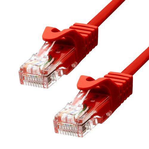 ProXtend 5UTP-03R cavo di rete Rosso 3 m Cat5e U/UTP [UTP] (CAT5e U/UTP CU PVC Ethernet - Cable Red 3m - Warranty: 360M)