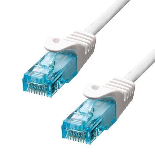 ProXtend 6AUTP-005W cavo di rete Bianco 05 m Cat6a U/UTP UTP (CAT6A U/UTP CU LSZH Ethernet - Cable White 50cm - Warranty 360M)