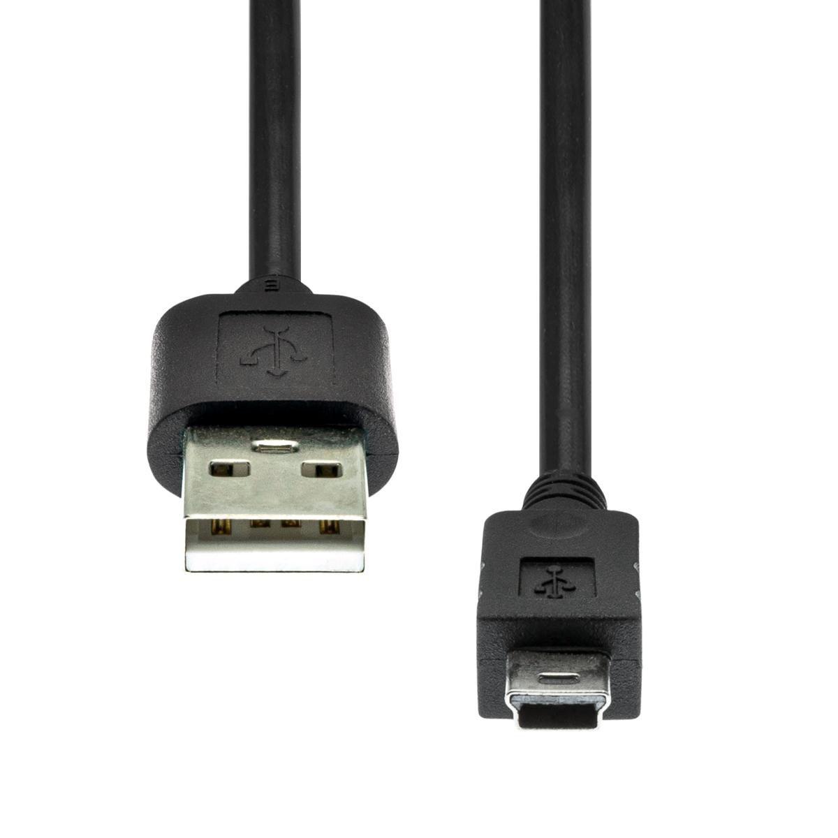USB 2.0 A to Mini B 5P M/M - Black 2M - Warranty 360M
