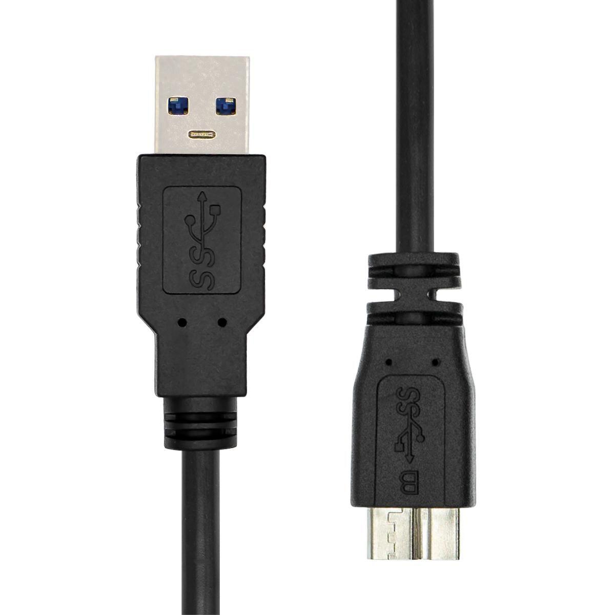 ProXtend USB3AMB-001 cavo USB 1 m USB 3.2 Gen 1 3.1 Gen 1 USB A Micro-USB B Nero (USB 3.2 Gen1 A to Micro B M/M - Black 1M - Wa