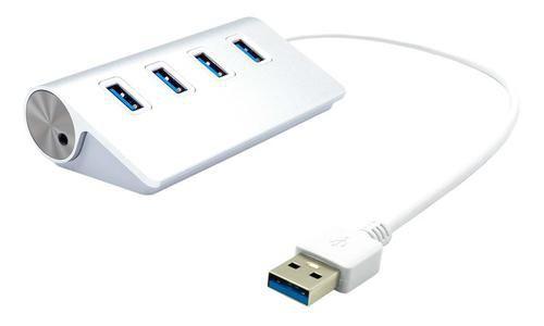 ProXtend USB3-HUB4S replicatore di porte e docking station per laptop Cablato USB 3.2 Gen 1 [3.1 Gen 1] Type-A Bianco (4-Port U