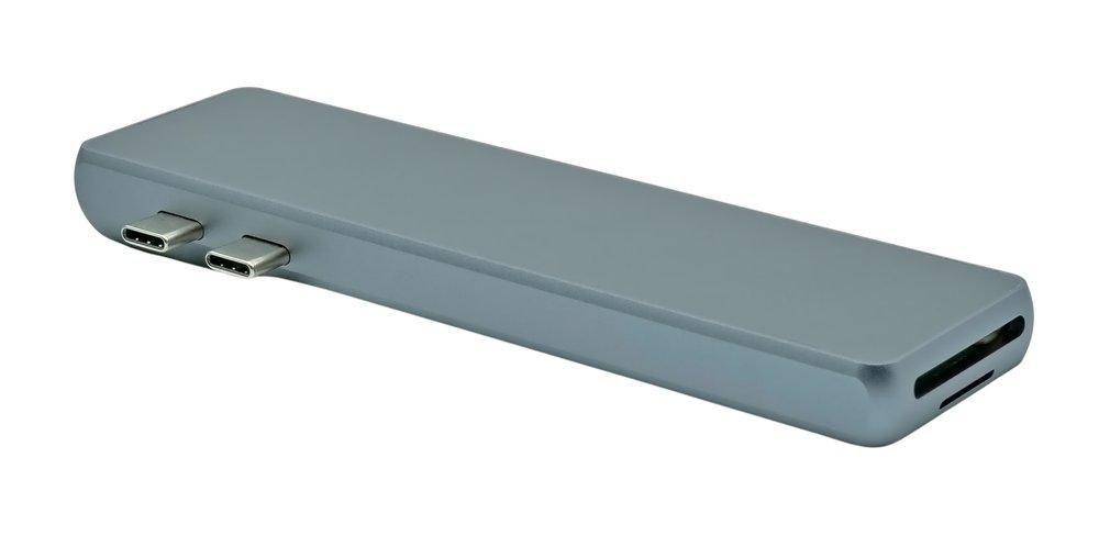 ProXtend USBC-MULTI8-001 replicatore di porte e docking station per laptop USB 3.2 Gen 1 3.1 Gen 1 Type-C Grigio (USB-C 8in1 Ma