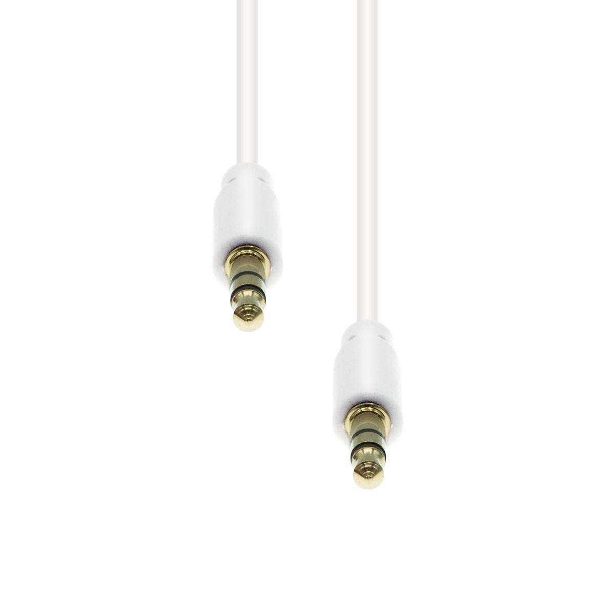 3-Pin Slim Cable M-M White 2M - Warranty 360M