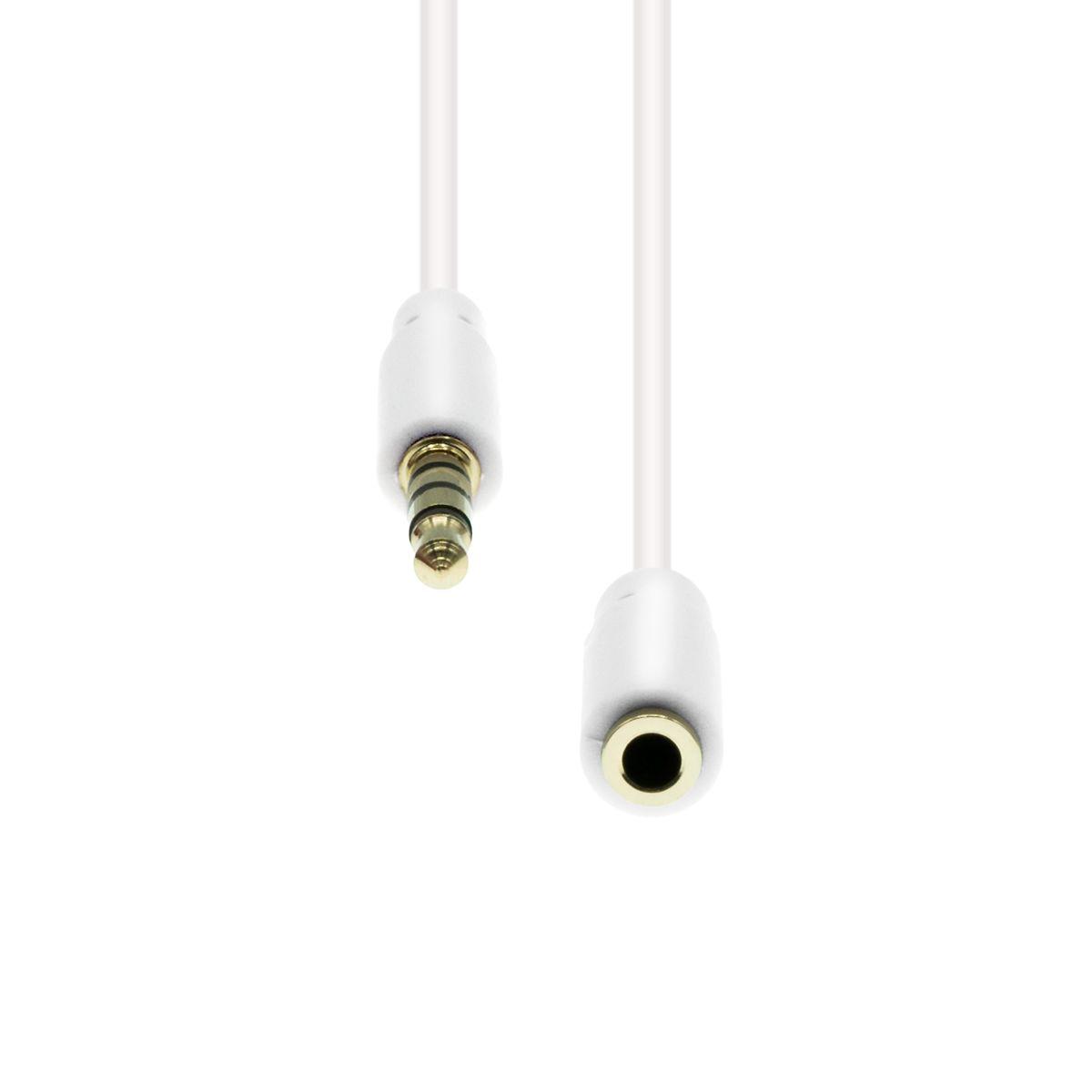 4-Pin Slim Extension Cable - White 3M - Warranty 360M