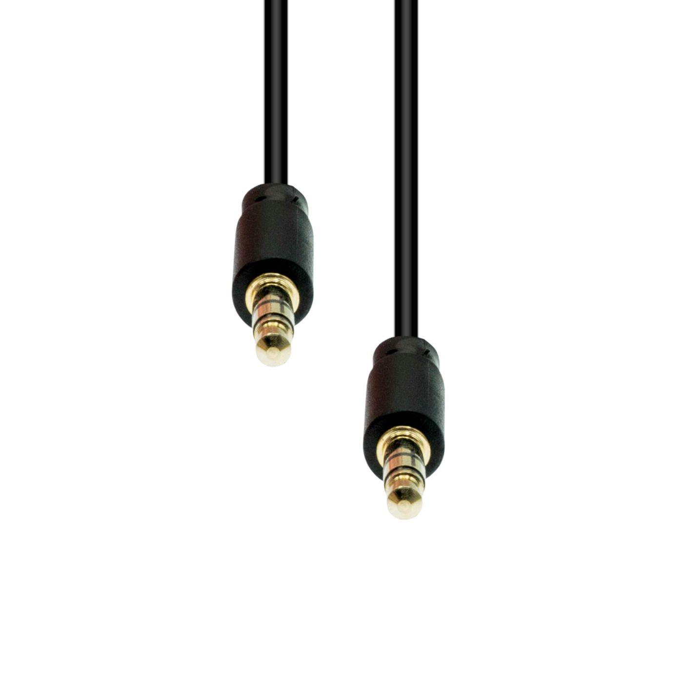 4-Pin Slim Cable M-M Black...