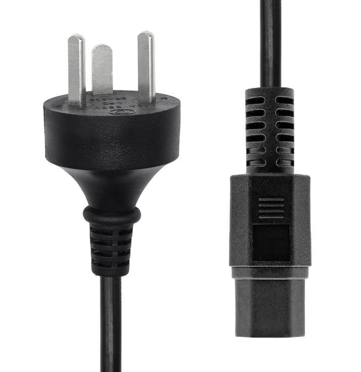 Power Cord Denmark EDB to C15 - 1M Black - Warranty 360M