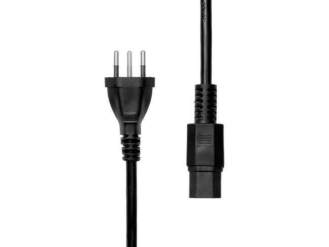Power Cord Swiss to C15A 2M - Black - Warranty 360M