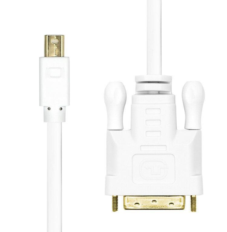ProXtend Mini Displayport to DVI-D 241 2M Bianco (Mini Displayport to DVI-D - 241 2M - Warranty 360M)