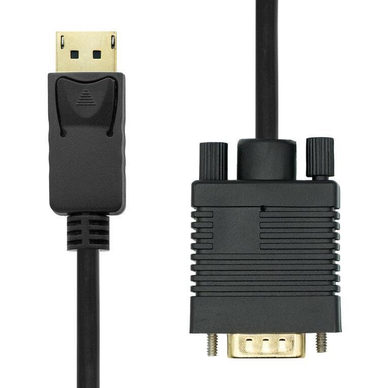 ProXtend DisplayPort Cable 1.2 to VGA 1M VGA D-Sub Nero (DisplayPort Cable 1.2 to VGA - 1M - Warranty 360M)
