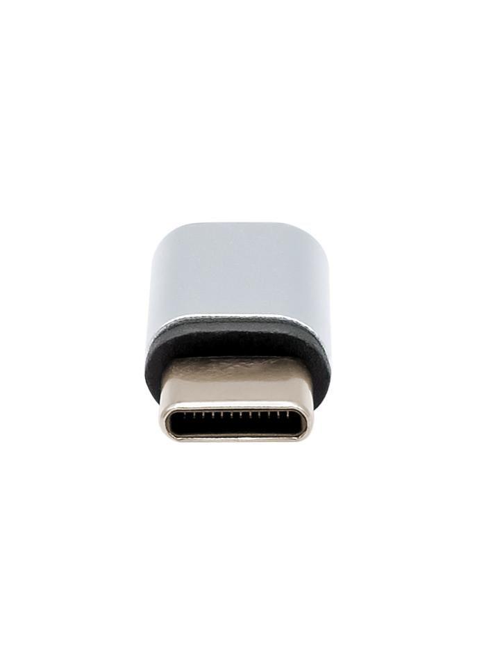 ProXtend USBC-MICROBAS adattatore per inversione del genere dei cavi USB-C USB Micro B Argento (USB-C to USB 2.0 Micro B - adap