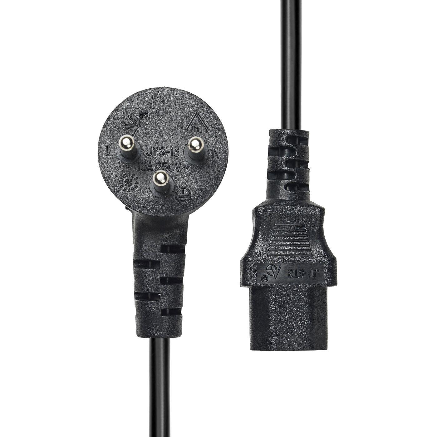 Power Cord Israel to C13 2M - Black - Warranty 360M