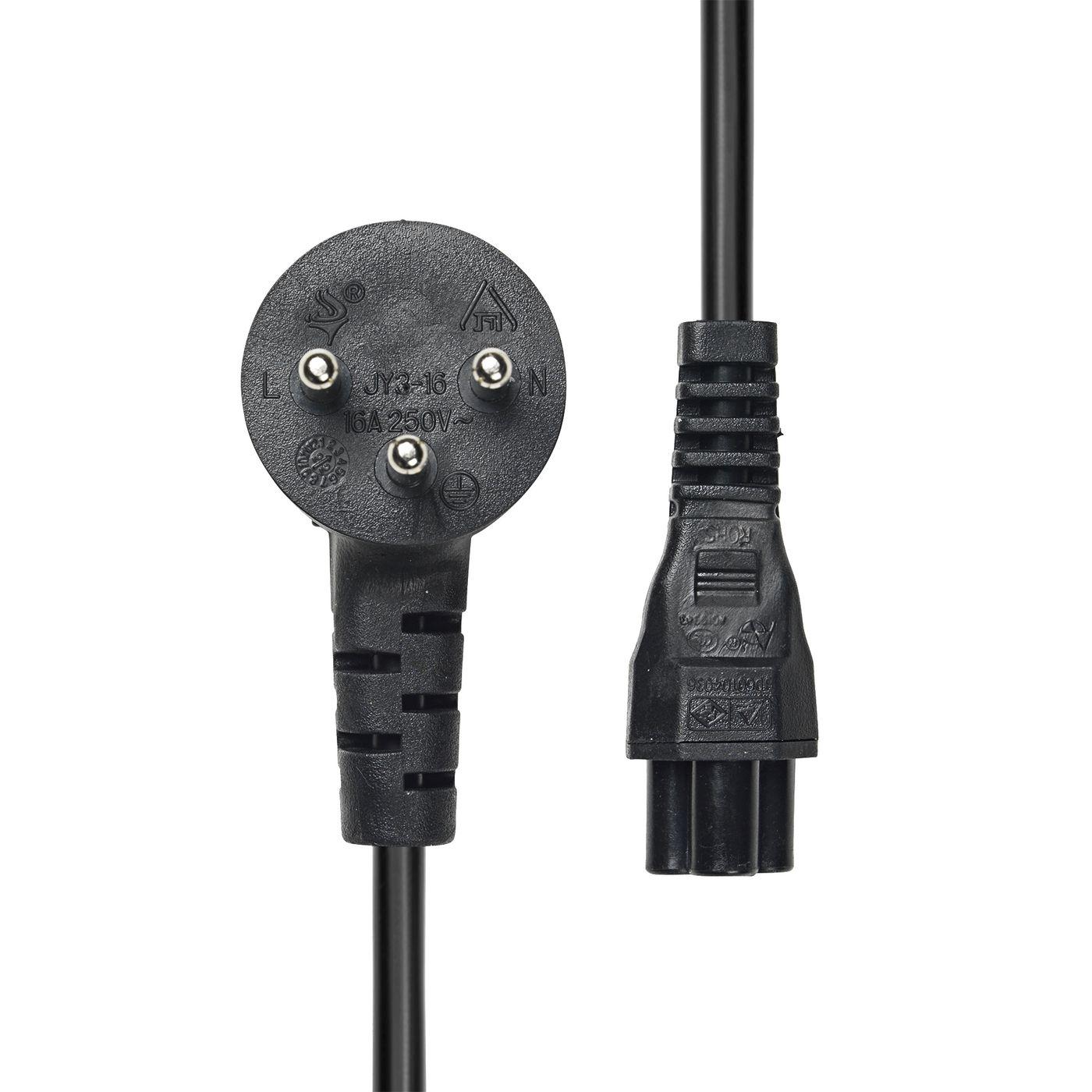 Power Cord Israel to C5 2M - Black - Warranty 360M
