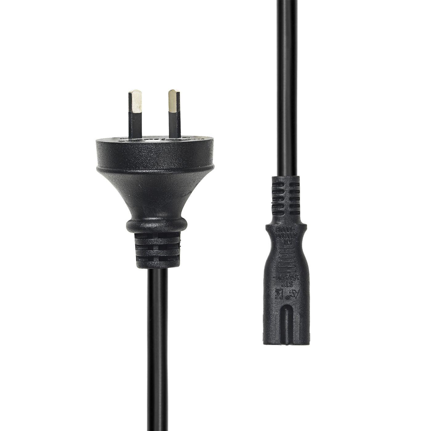 Power Cord Australia to C7 2M - Black - Warranty 360M