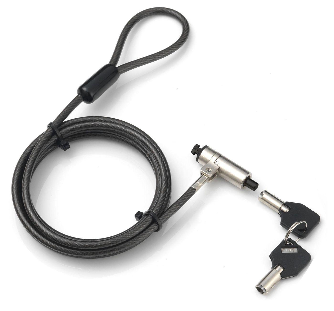 ProXtend WL-KK-001 cavo di sicurezza Argento Nero 18 m (Mini Cable Lock with Key - Warranty 84M)