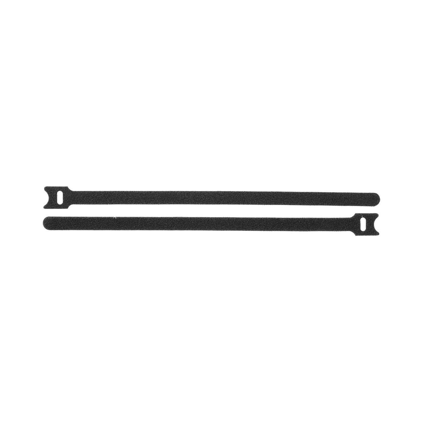 Hook and Loop Tie 30cm x 12mm - Black 50pcs - Warranty 36M