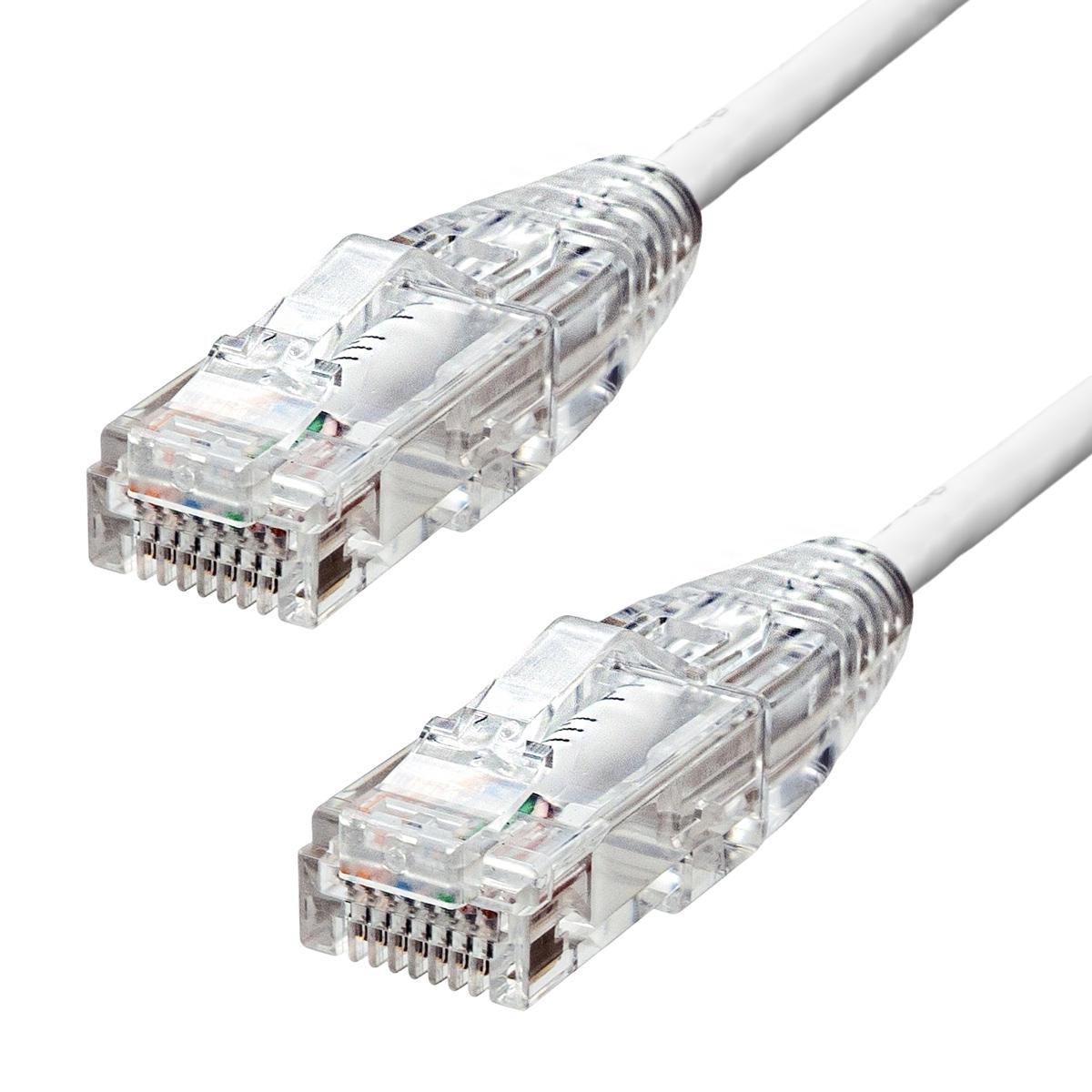 Slim CAT6A UTP Ethernet Cable - White 12.5m - Warranty 360M