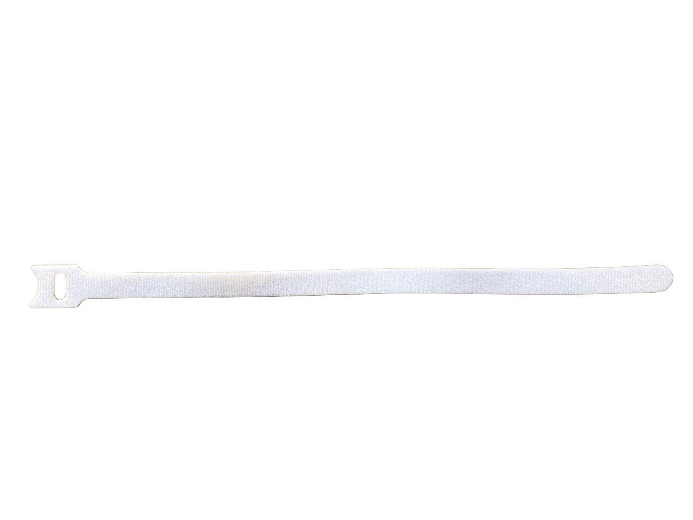 Hook and Loop Tie 30cm x 12mm - White 50pcs - Warranty 36M
