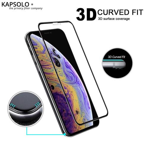 KAPSOLO Pellicola salvaschermo in vetro temperato per iPhone 11 Pro Max / iPhone XS Max