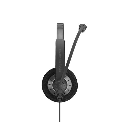 EPOS | SENNHEISER IMPACT SC 30 Auricolare Cablato A Padiglione Musica e Chiamate Nero, Argento