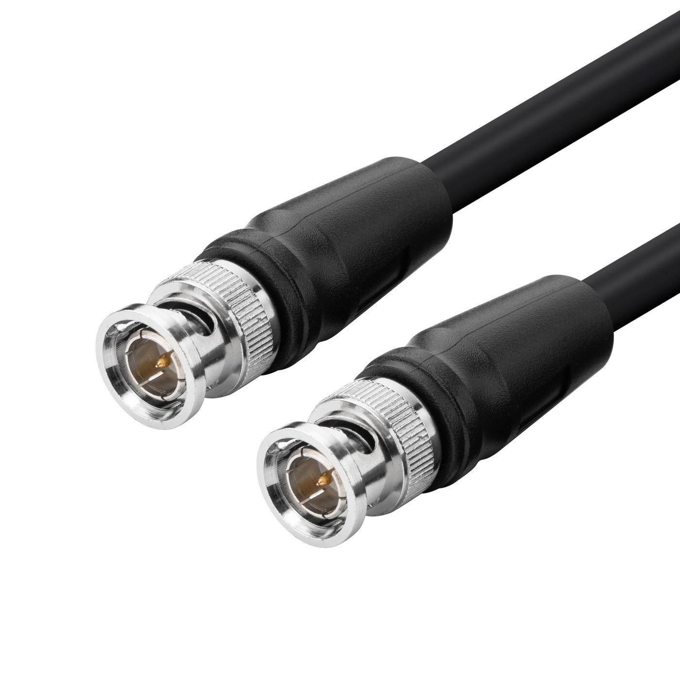Microconnect BNC-HDSDI-5M cavo coassiale RG-6 Nero (12G-SDI BNC cable 5m - Warranty 300M)