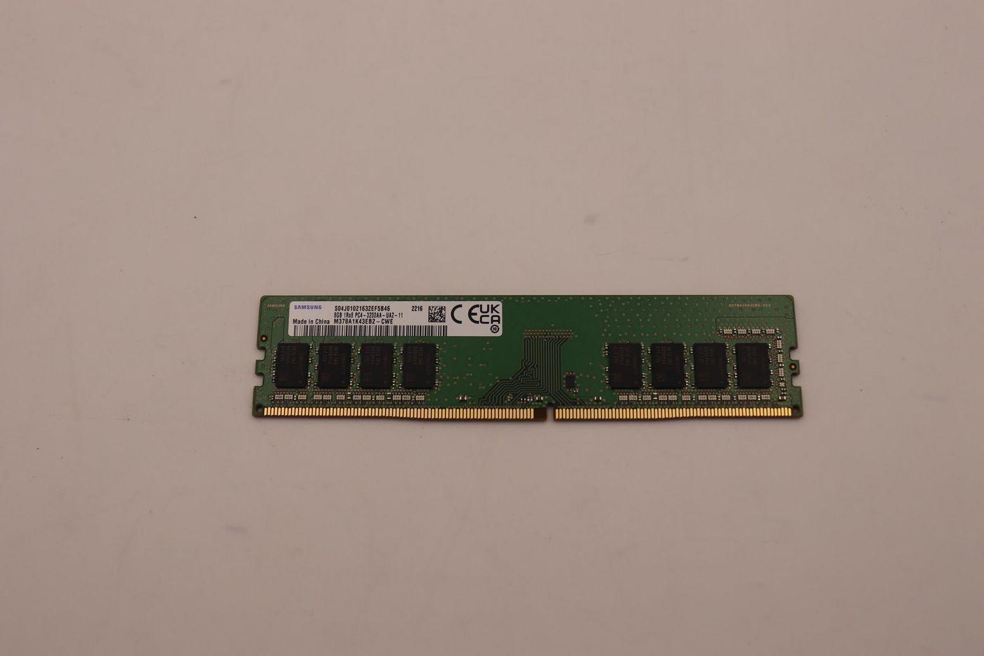 8GB DDR4 UDIMM memory module, - 3200MHz - Warranty: 3M