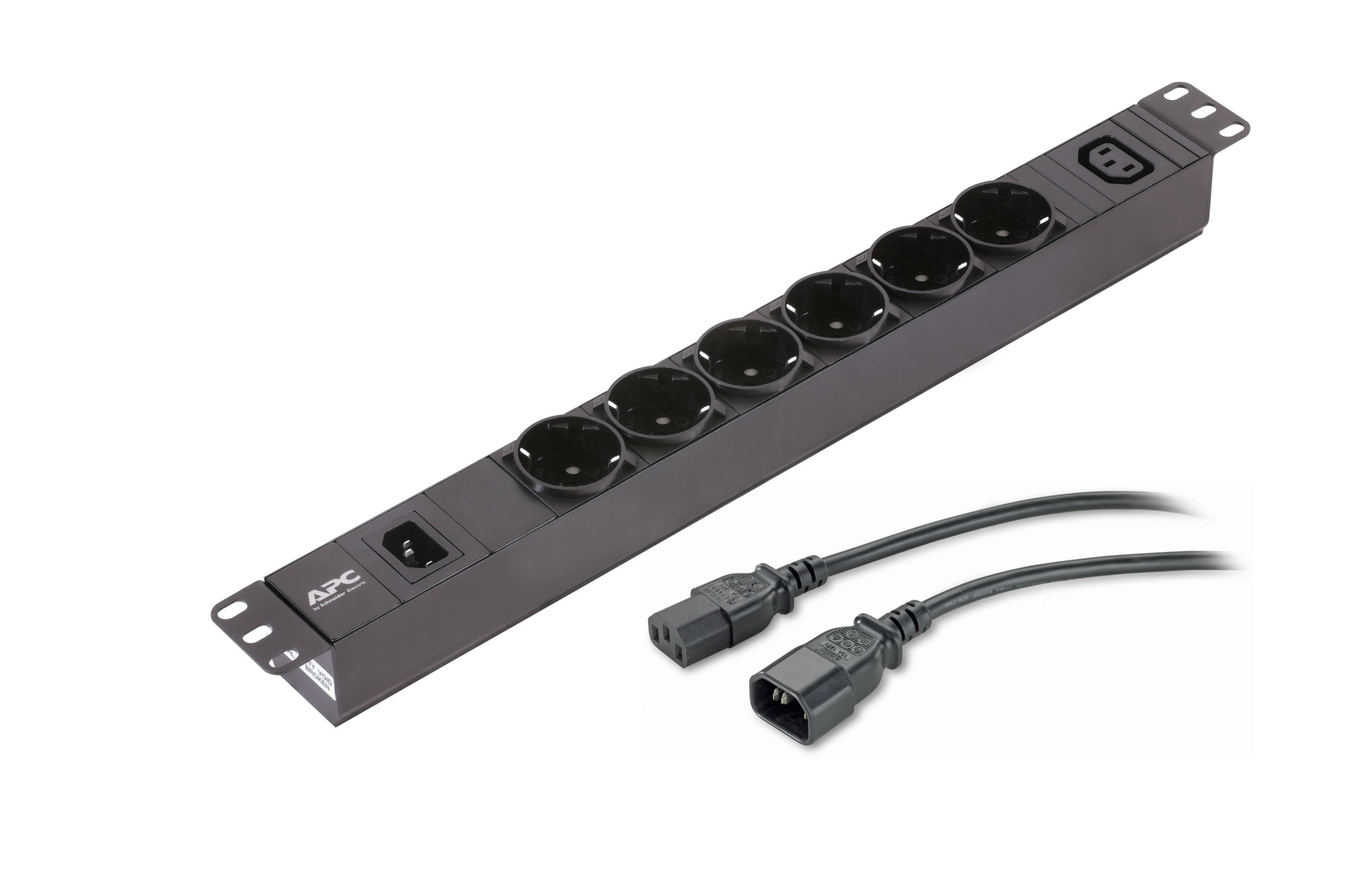 APC EPDU1010B-SCH unità  di distribuzione dell'energia (PDU) 7 presa(e) AC 1U Nero