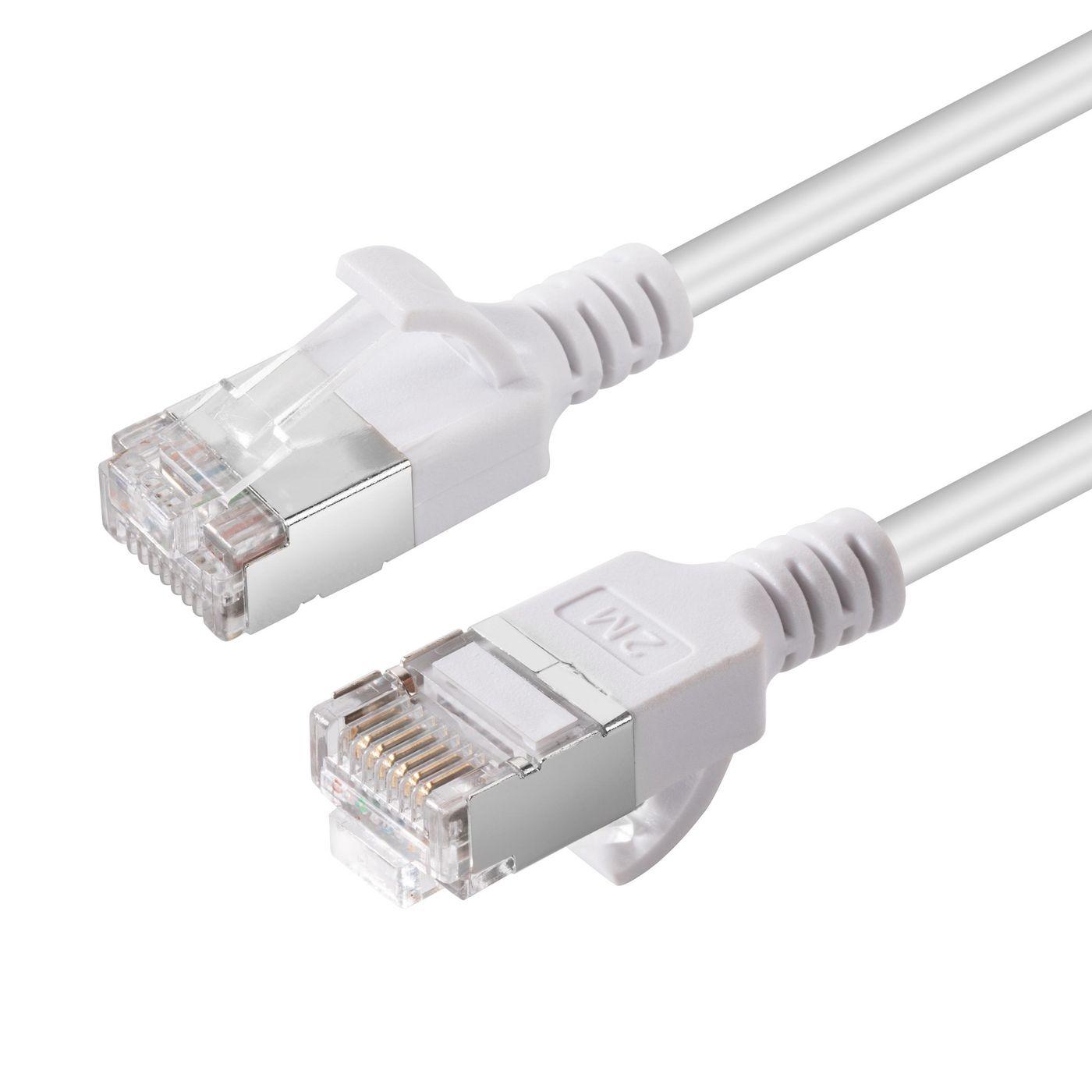 Microconnect V-FTP6A05W-SLIM cavo di rete Bianco 5 m Cat6a U/FTP STP (CAT6A U-FTP Slim LSZH 5m - Network Cable White - Warranty