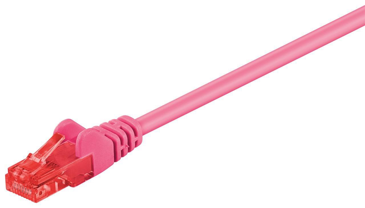 Microconnect B-UTP602PI cavo di rete Rosa 2 m Cat6 U/UTP [UTP] (U/UTP CAT6 2M Pink PVC - Warranty: 300M)