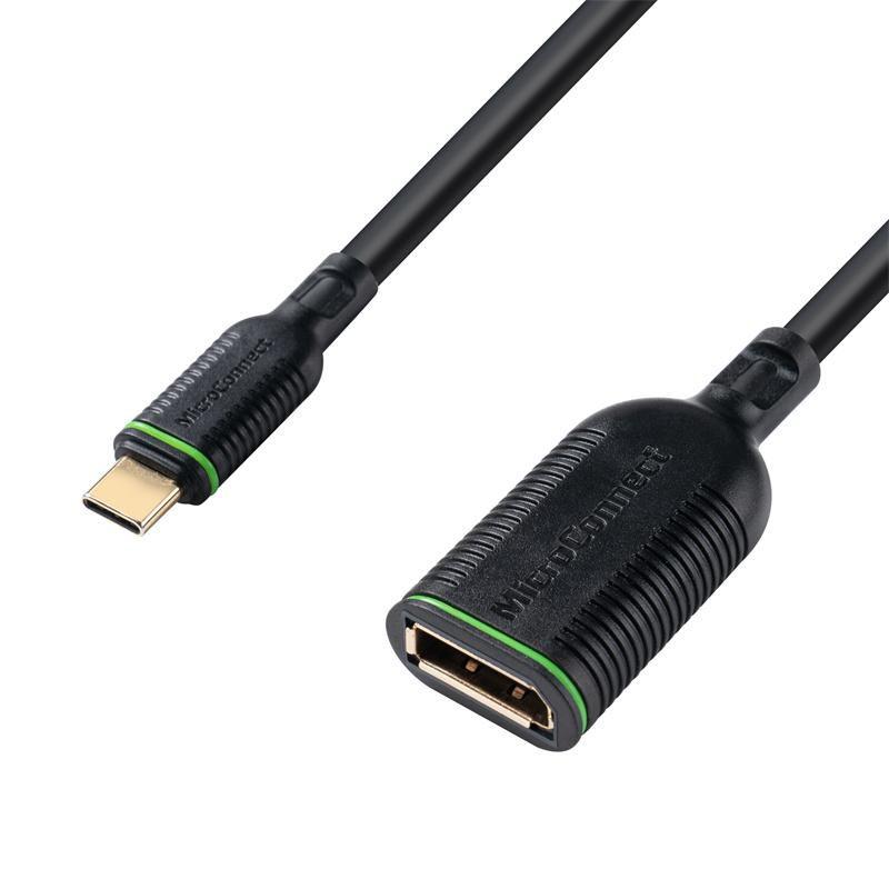 Microconnect MC-USBCDP-A cavo e adattatore video 02 m USB tipo-C DisplayPort Nero (USB-C to Displayport adapter - 02m Black - W