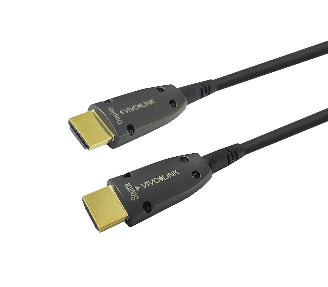 Vivolink PROHDMIOP20AM cavo HDMI 20 m HDMI tipo A [Standard] Nero (Armoured Optic HDMI 4K Cable - 20m - Warranty: 144M)
