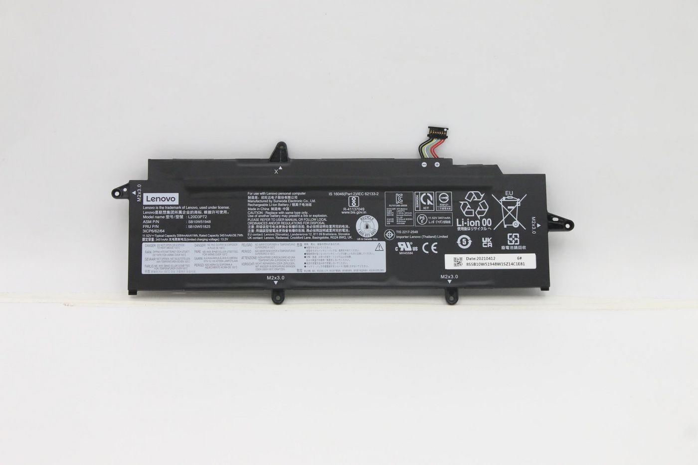 41Wh internal lithium-ion - battery for Lenovo devices - Warranty: 3M
