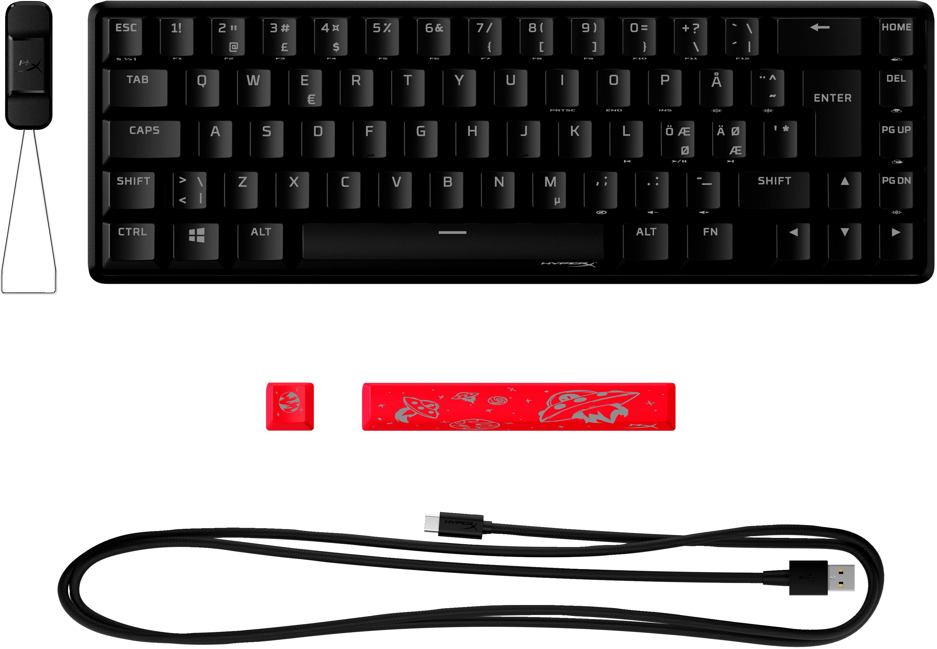 HyperX Alloy Origins 65 Tastiera da gaming meccanica Rosso HX (layout NO)