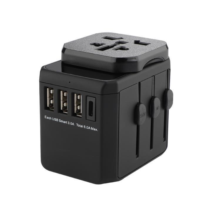World Travel Adapter 3 USB...