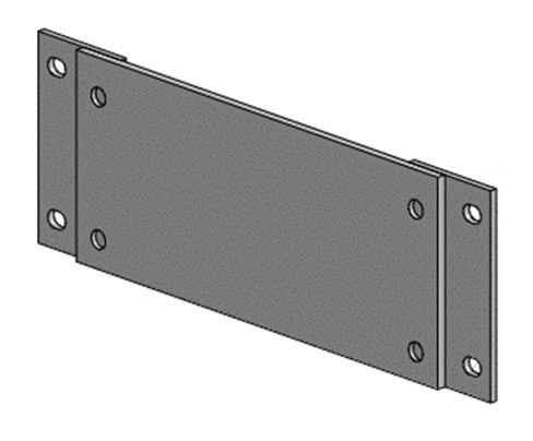 Kiosk blanking plate -BLACK- - Warranty 60M