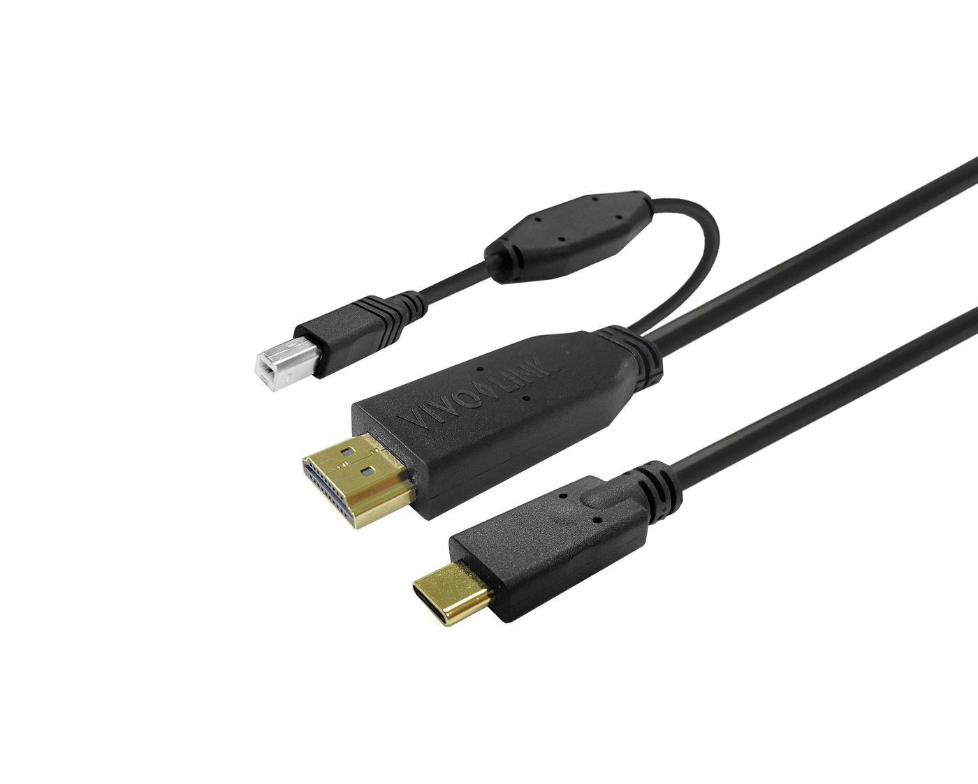 Vivolink PROUSBCHDMIUSBB10 cavo USB 10 m USB 3.2 Gen 1 3.1 Gen 1 USB C Nero (Touchscreen Cable 10m Black - Warranty 144M)