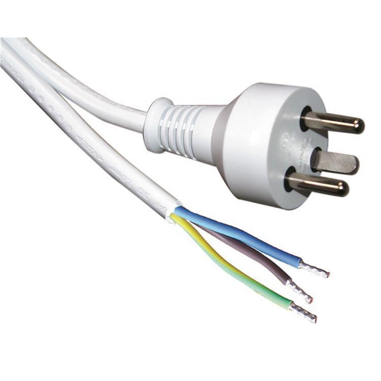 ROLINE 30.17.9004 cavo di alimentazione Bianco 1 m Spina di alimentazione di tipo K (Power Cable White 1 M Power - Plug Type K