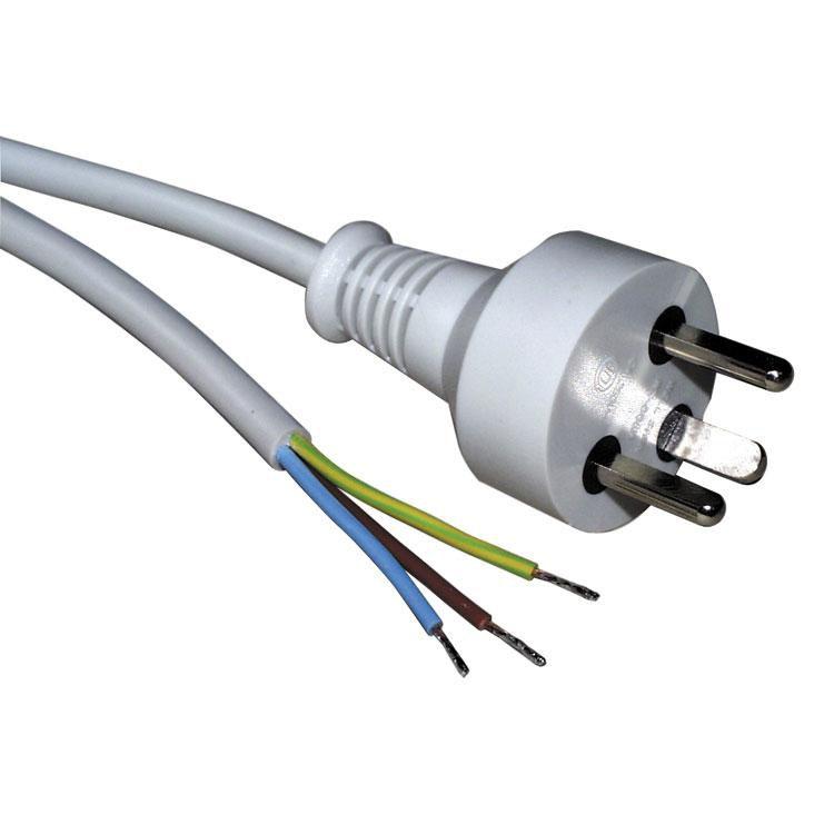 ROLINE 30.16.9036 cavo di alimentazione Bianco 2 m (Power Cable White 2 M - Warranty 12M)