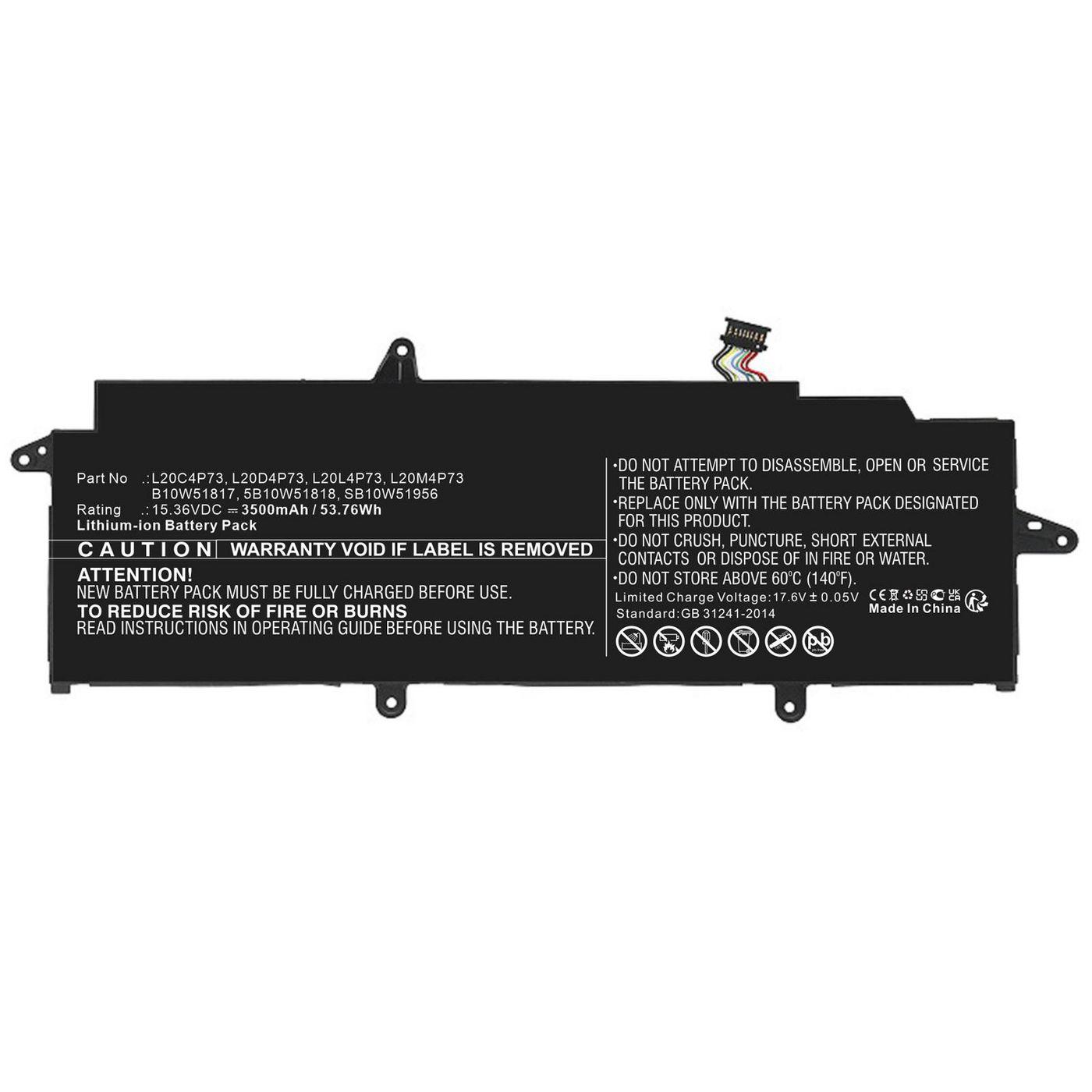CoreParts MBXLE-BA0378 ricambio per laptop Batteria (Laptop Battery for Lenovo - 53.76Wh Li-ion 15.36V 3500mAh - Warranty 12M)