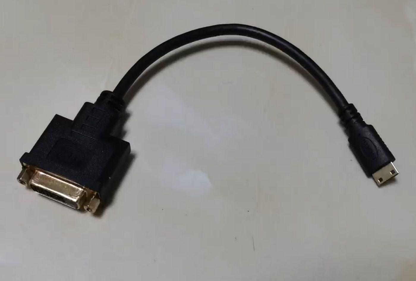 Adapter Mini-HDMI [male] to - DVI-D [Female] - Warranty: 300M