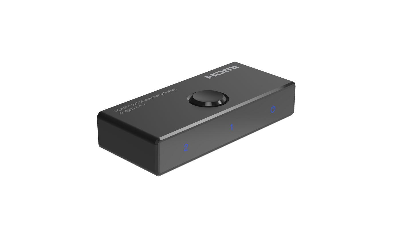 Microconnect MC-HDMISWITCH-4K-MINI conmutador de vdeo HDMI (4K60Hz Bi-directional HDMI - Switch 444 HDR - Warranty 300M)