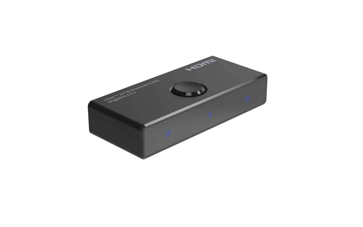Microconnect MC-HDMISWITCH-8K-MINI conmutador de vdeo HDMI (8K60Hz Bi-directional HDMI - Switch 444 HDR - Warranty 300M)