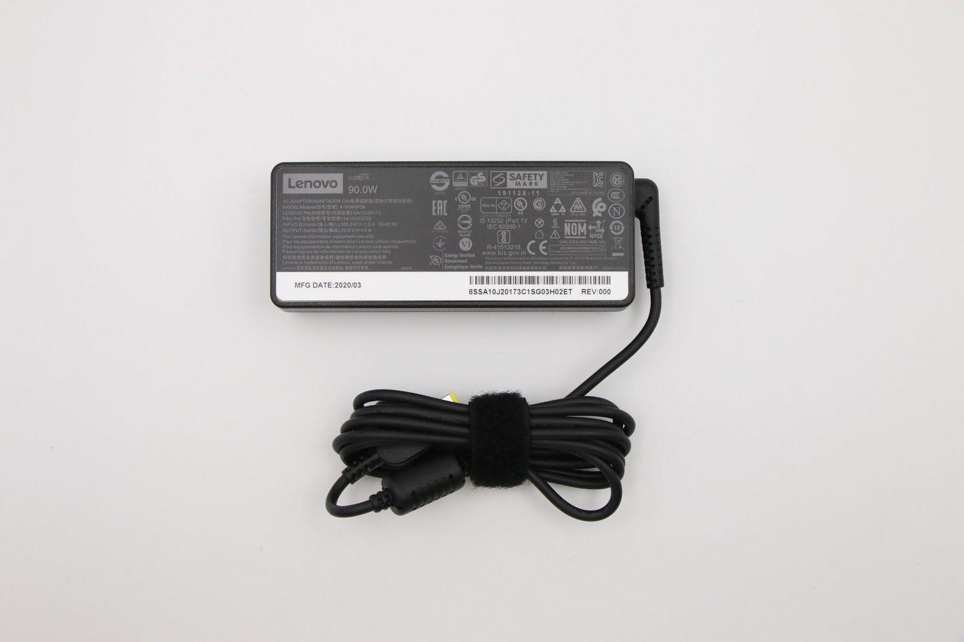 90W AC adapter for Lenovo - ThinkPad laptops - Warranty: 3M